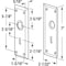 Prime-Line Vintage Door Escutcheon Trim Plates, 2-7/32 in. x 7 in., Brass Plated (1 Pair) E 2295 - alternate 2